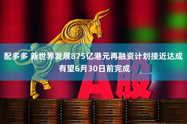 配多多 新世界发展875亿港元再融资计划接近达成 有望6月30日前完成