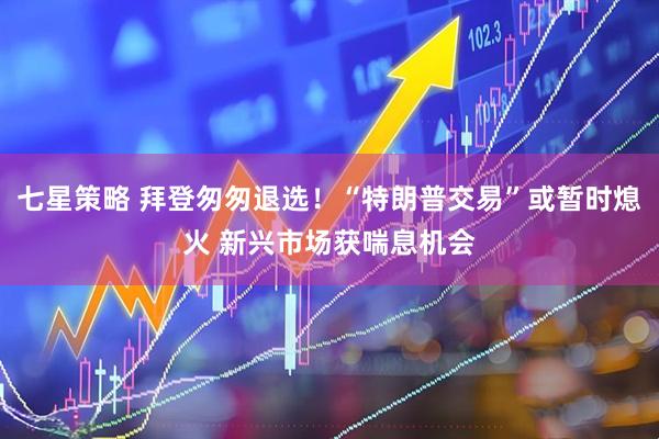 七星策略 拜登匆匆退选！“特朗普交易”或暂时熄火 新兴市场获喘息机会
