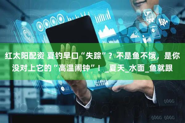 红太阳配资 夏钓早口“失踪”？不是鱼不饿，是你没对上它的“高温闹钟”！_夏天_水面_鱼就跟