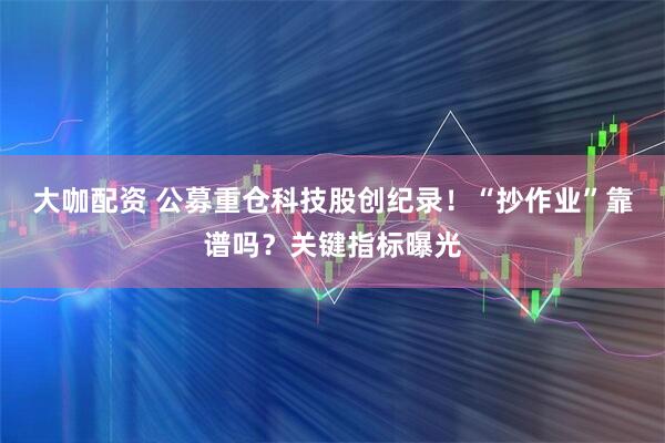 大咖配资 公募重仓科技股创纪录！“抄作业”靠谱吗？关键指标曝光